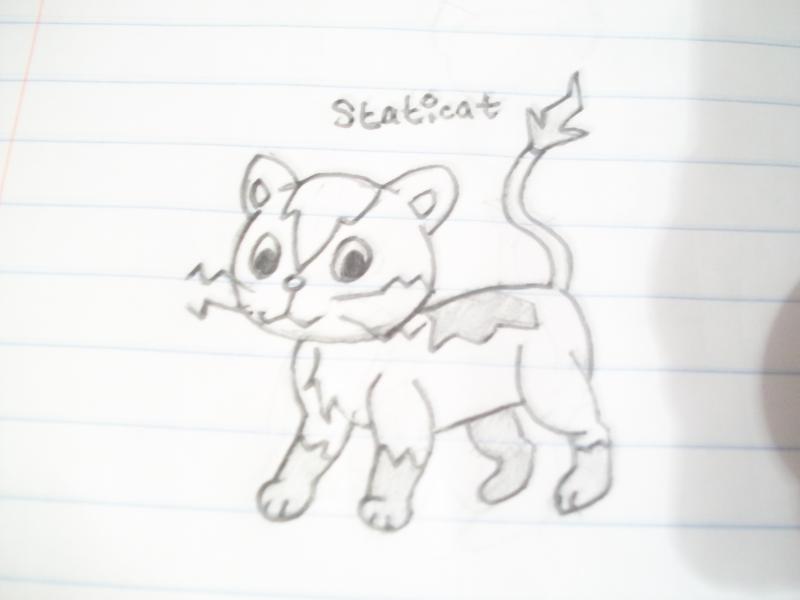 Pokemon Jade
Staticat - Electric
Dex - When in a race, these little guys can use a bolt of Electricity stored in it's feet to get an extra boost.