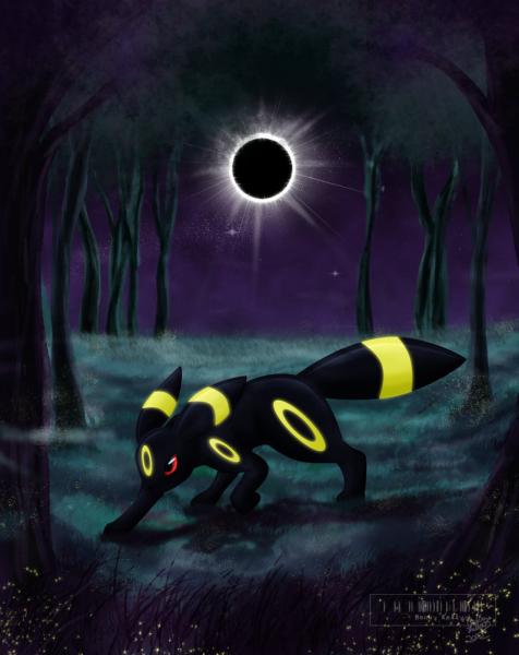 Pokemon number 197 Umbreon by i_eat_your_sleep
