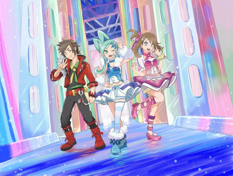 pokemon oras contest live   brendan  lisia and may by yamatotaichou d89lv0b