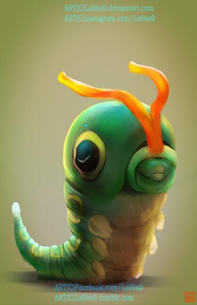 pokemon project 010 Caterpie byLo0bo0