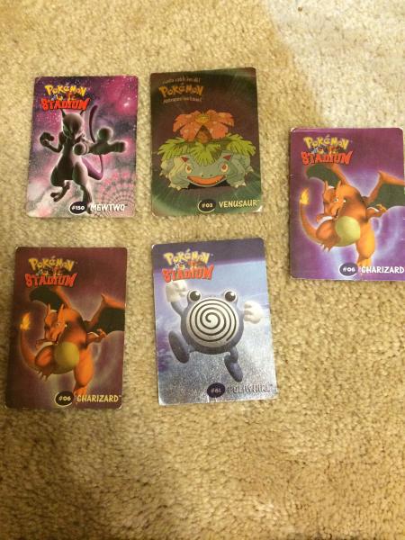 Pokemon Stadium Danone cards