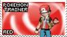 Pokemon Trainer Red stamp