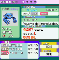Psycho Emerald Status 1