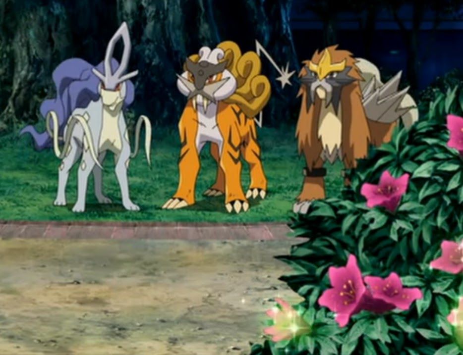 Raikou, Entei & Suicune shiny