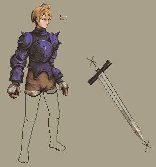 Ramza from Final Fantasy Tactics! Incomplete though.. Typical of my lazyness.