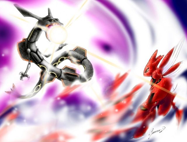 rayquaza shiny vs scizor