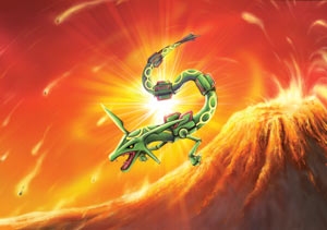 Rayquaza With Volcano
