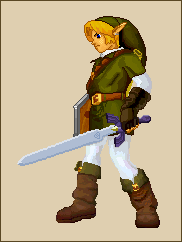Really cool Link pixel art.