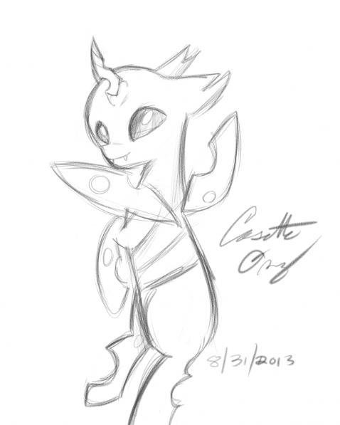 Really quick Changeling sketch! Geez, I love these guys <3
