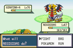 Regigigas Vs. Giratina
