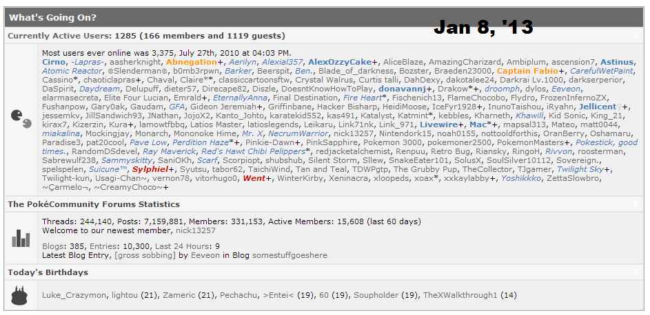 Reuploaded cause I realized I wrote 2012. Whoe is me ;;

random online list to look back on