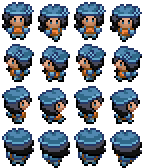 Rhea walking sprites