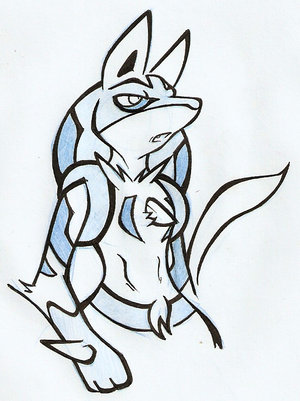 Rhyner the Lucario by Cube44