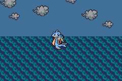 Riding on Lapras