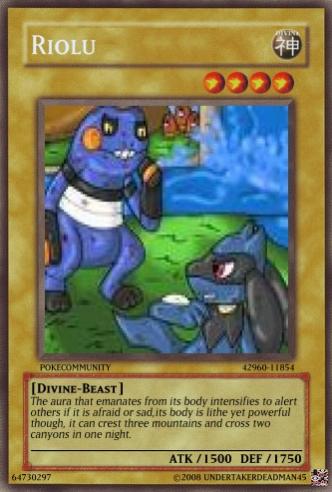 Riolu Yugioh Card