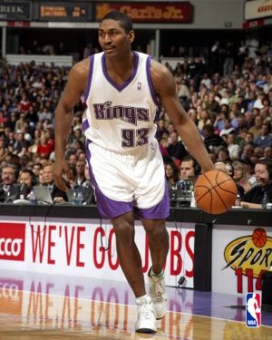 Ron Artest of the Sacramento Kings