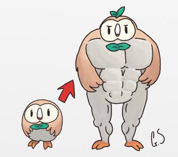 rowlet evolution parody
