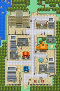 Rustboro city remake by Pokemon Diamond