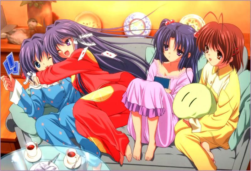 Ryou, Kyou, Kotomi, and Nagisa
