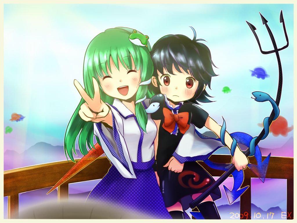 Sanae B End

I think, B was frog nuke right?