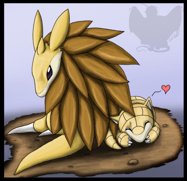 Sandslash and Sandshrew by shorty antics 27