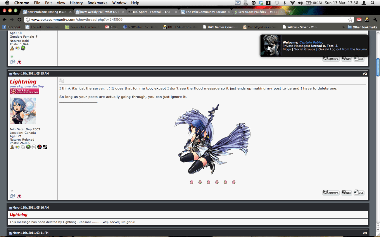 Server proving Erica right! XD