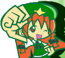 Seventh avy - Featuring Hong Meirin from Touhou 6 - Embodiment of Scarlet Devil. Seems to be done in the style of Puyo Puyo Fever.