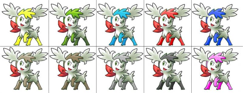 Shaymin   Sky, Ice, Lightning, Fire, Water, Rock, Ground, Steel, Psychic2w lines