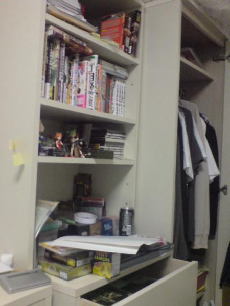 Shelf @ dorm (Jan 2009-ish)