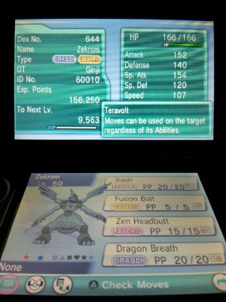 Shiny Zekrom after 7,615 SRs