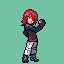 Silver's trainer sprite, based off the 'Pokemon Adventures' manga.