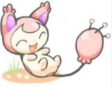 Skitty being thr cutest