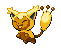 Skitty/Eneko with colouring of Pikachu (weird, ikr)