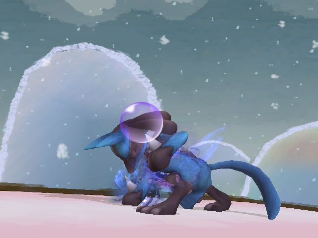 *snore* shhhhh... lucario is asleep... awww