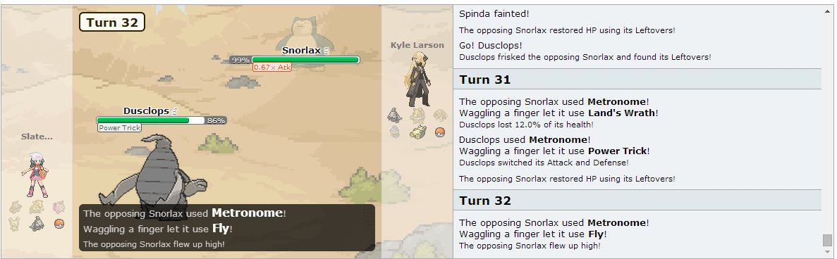 Snorlax used FLY???