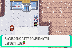 Snowbrink gym sign