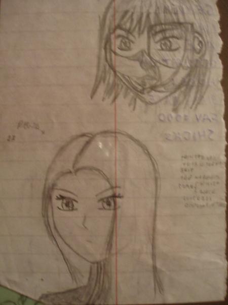 Some girl(the one with that machine on her face) and one android