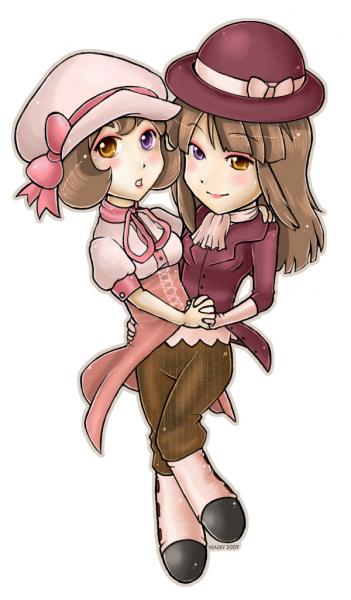 Some of my characters, Laura and Francois Bella.