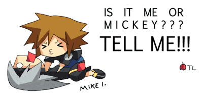 Sora beating Riku this time! :U