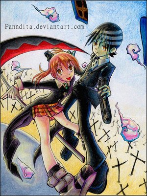 Soul Eater   Maka Kid     by Panndita