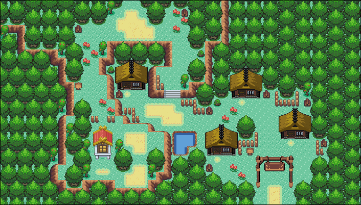 Springbean town is delicate town where a young adventurer will one day,set off on their quest to be the greatest Pokemon Master of all time. A shrine 