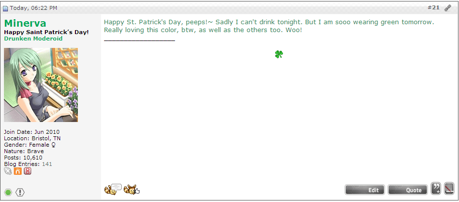St. Patricks Day!~

March 17, 2014