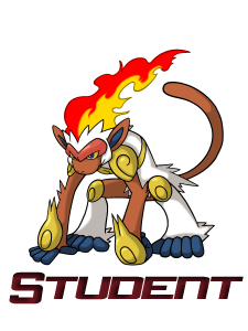 Student - Infernape:

I made this after the Empoleon avatar. I'm a moderator actually in another forum, and in there, the color of the moderators is r