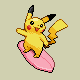 Surfing Pikachu-Custom