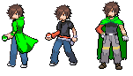 Syauran from my role play, 
1st: When he joins team leafear.
2nd: Normal
3rd: Older