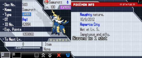 Team - Samurott