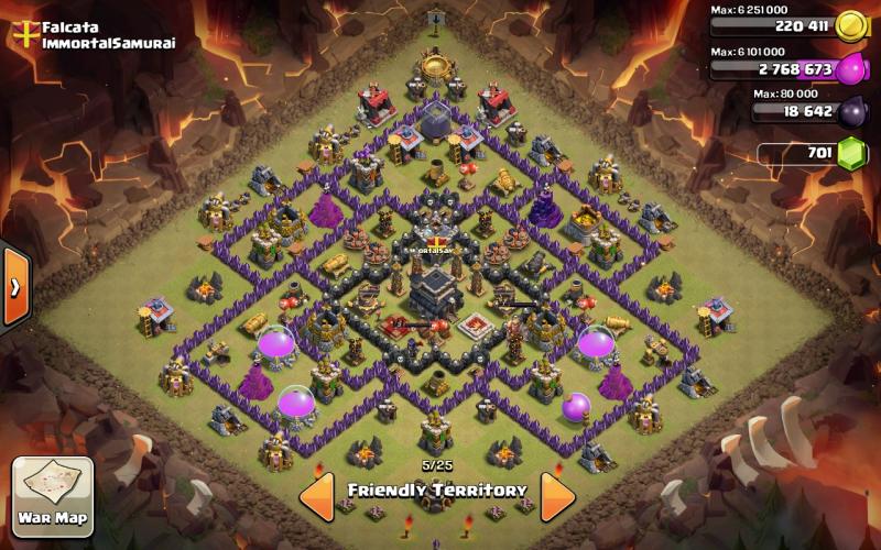 TH9 war base.  12/4/2014.