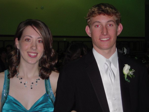 The best looking couple at prom.