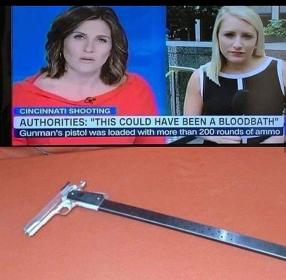 The clip here would be a melee weapon by itself! Cursed Image 10.