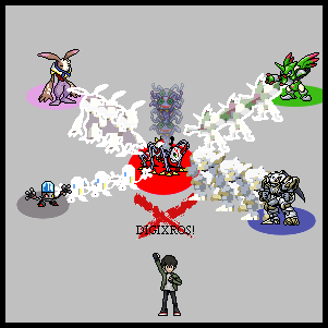 The Digimon that form Infermon X5